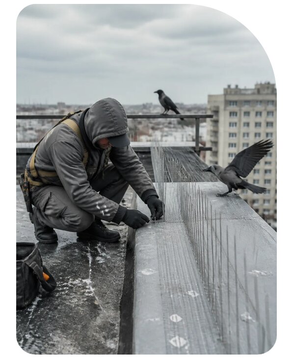 Защита от ворон под ключ в Благовещенске по цене от 5079 р. | Сенат-Бгн